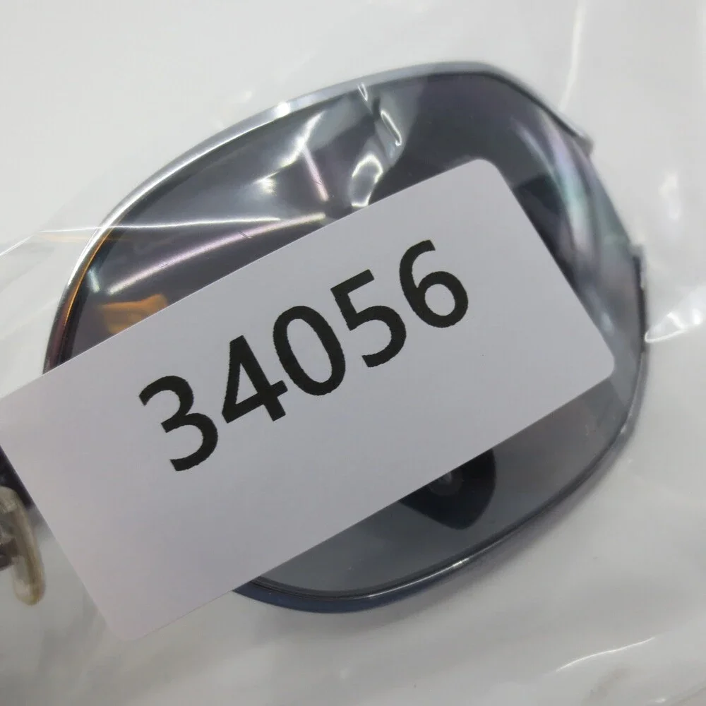 Coach Alexis S562 Black Oversized Butterfly Sunglasses Silver Logo 63-12-120 - Picture 7 of 7